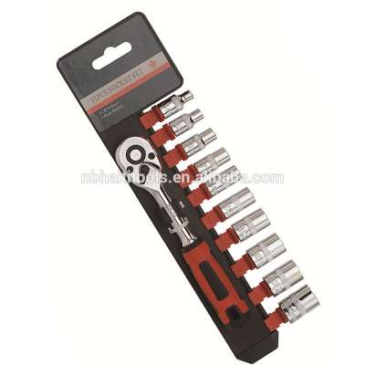 1/4"DR. 11PCS MINI SOCKET TOOLS SET 3/8'' 1/2'' DR 11 pcs set